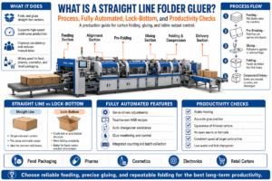 What Is a Straight Line Folder Gluer? Process, Fully Automated, Lock-Bottom, and Productivity Checks