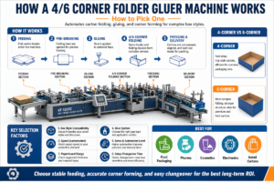 How a 4/6 Corner Folder Gluer Machine Works and How to Pick One
