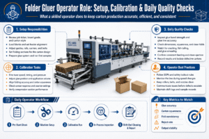 Folder Gluer Operator Role: Setup, Calibration & Daily Quality Checks