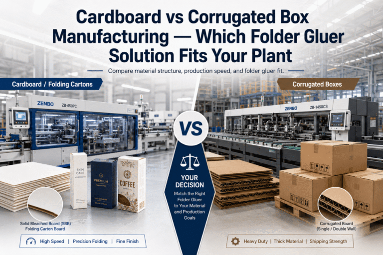 Cardboard vs Corrugated Box Manufacturing — Which Folder Gluer Solution Fits Your Plant