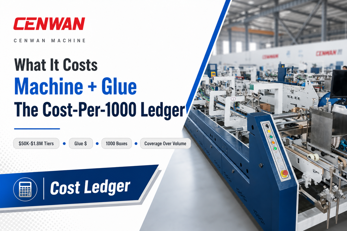 What It Costs: Machine Price Plus the Glue-Cost-Per-1000 Ledger — Cenwan Machine