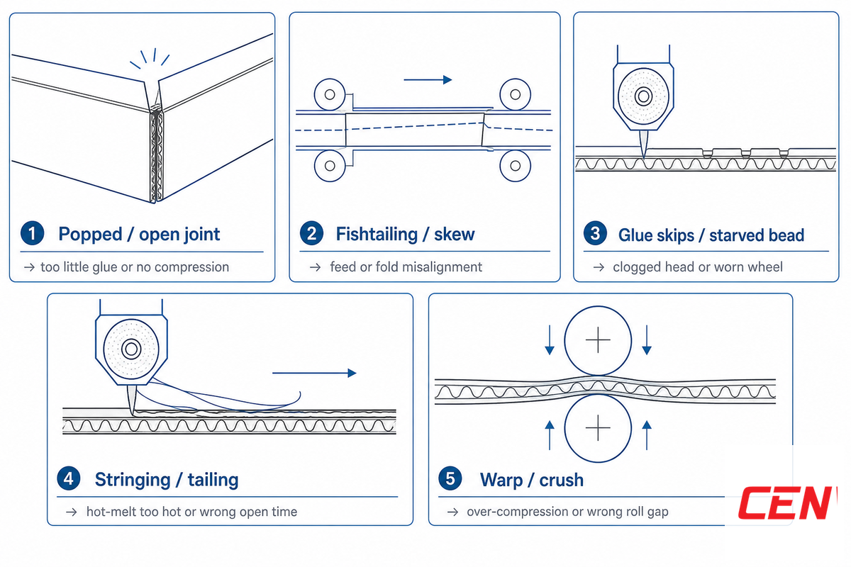 Gluing Defects and How to Fix Them at the Source — Cenwan Machine