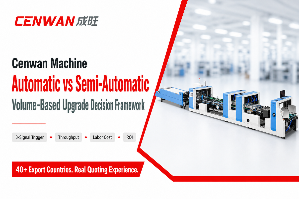 Automatic vs Semi Automatic Folder Gluer: 2026 Guide