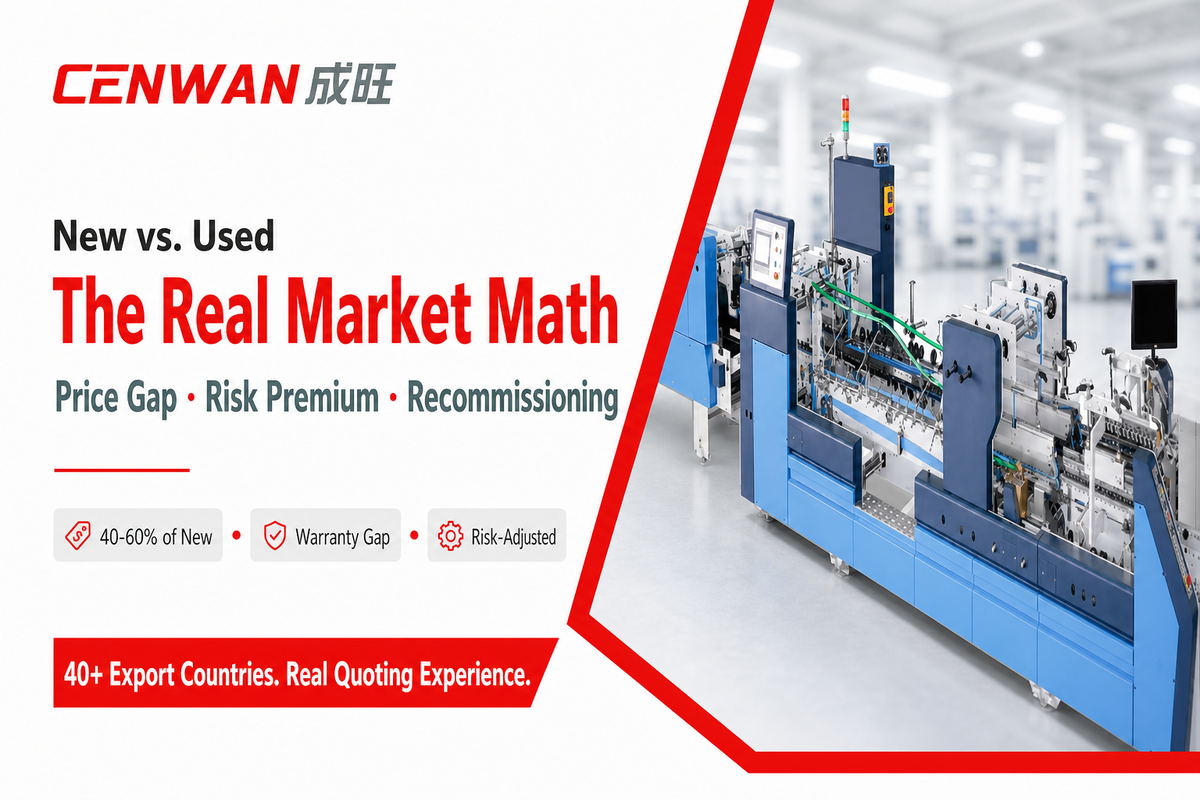 How the Used Folder Gluer Machine Market Changes Your Budget Math — Cenwan Machine