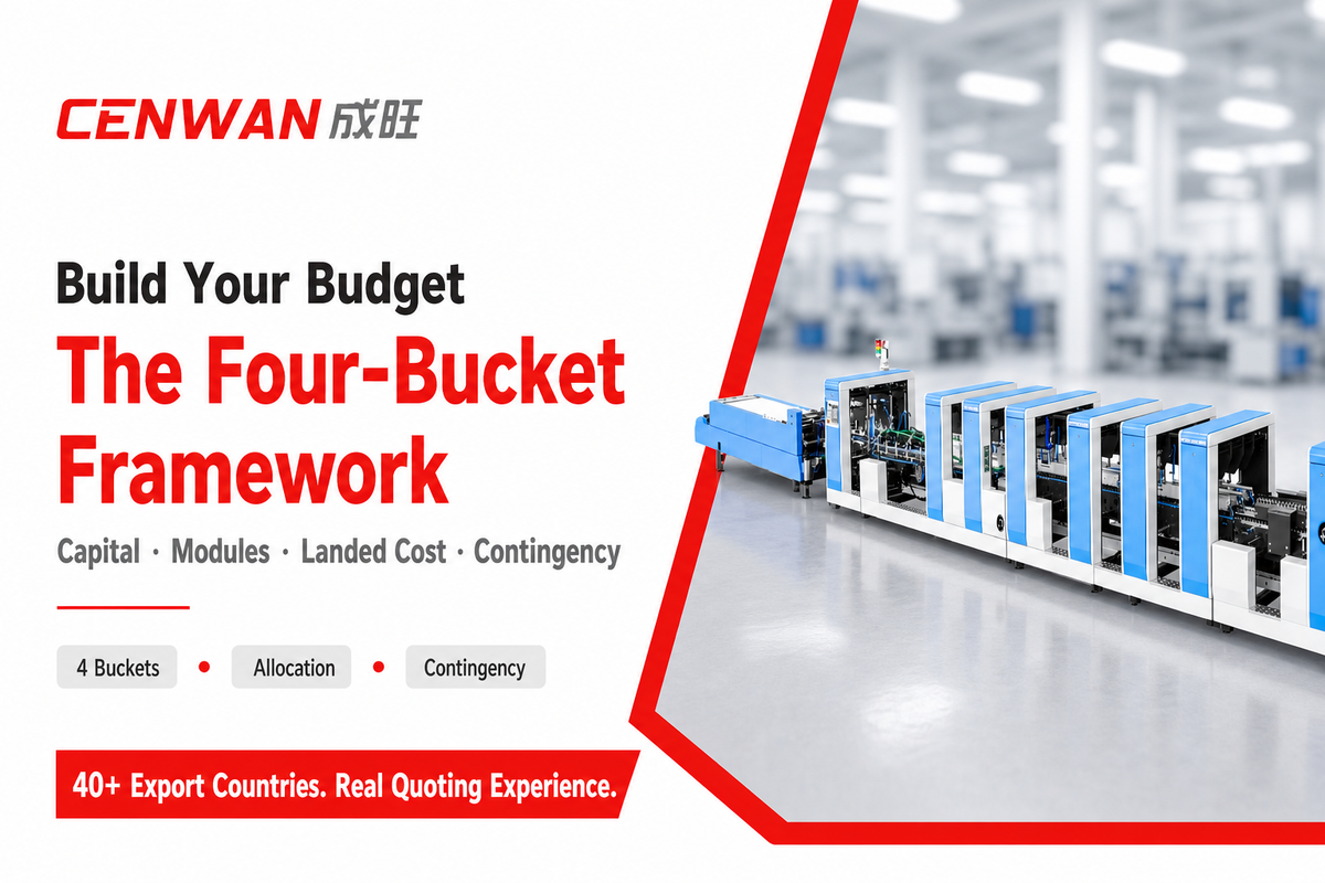 How to Build Your Folder Gluer Machine Purchase Budget: A Step-by-Step Allocation Framework — Cenwan Machine