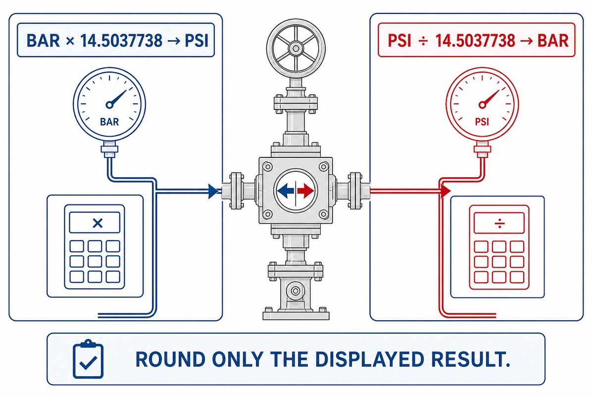 How to Convert Bar to PSI and PSI to Bar