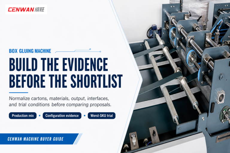 Box Gluing Machine Selection: 9 Inputs Before You Buy