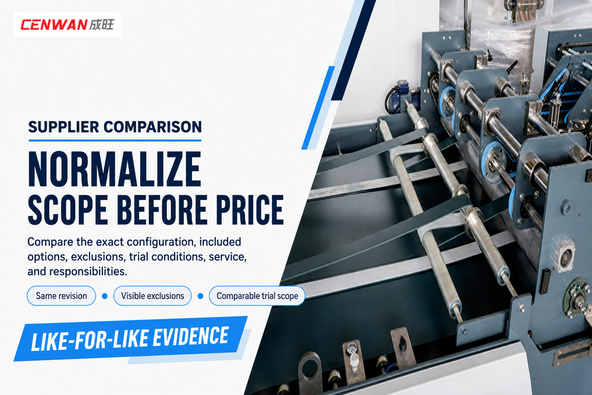 Compare Suppliers With Evidence, Not Headline Claims — Cenwan Machine
