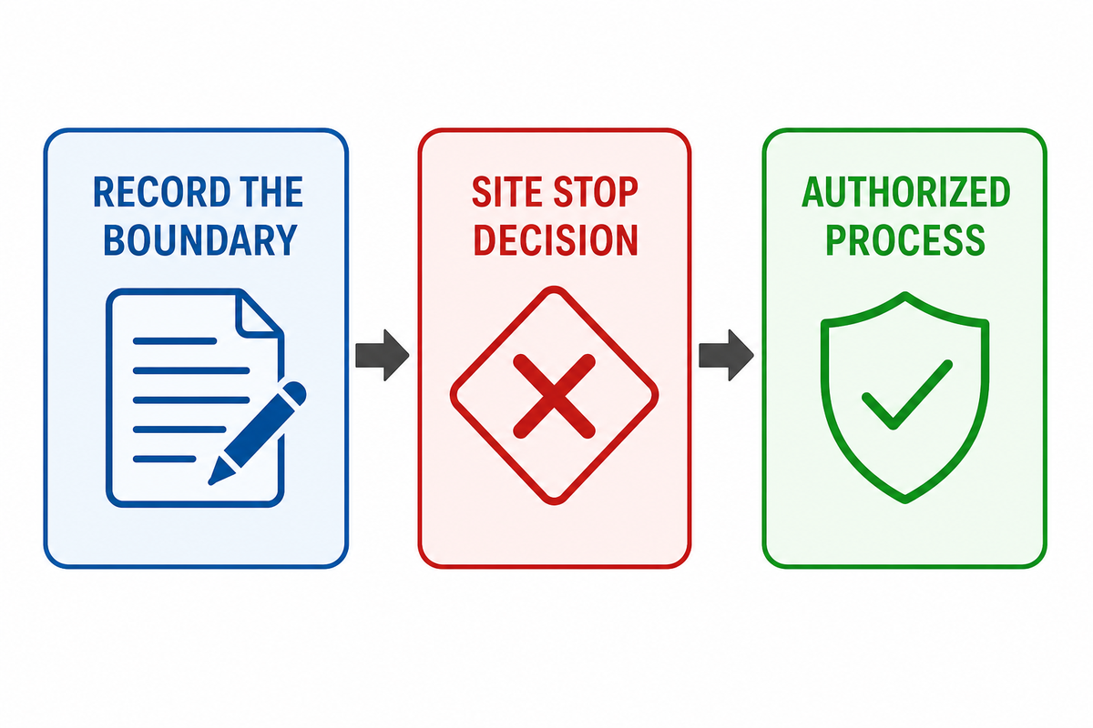 When a Reported Condition Requires a Stop Decision — Cenwan Machine
