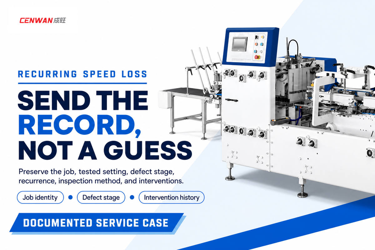 When a Speed Loss Points to Wear, Parts, or Service — Cenwan Machine