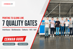 Printing Die Cutting Folding Gluing Line: 7 QA Gates