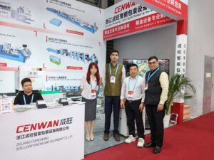Group photo at the Cenwan booth during ALL IN PRINT CHINA 2026
