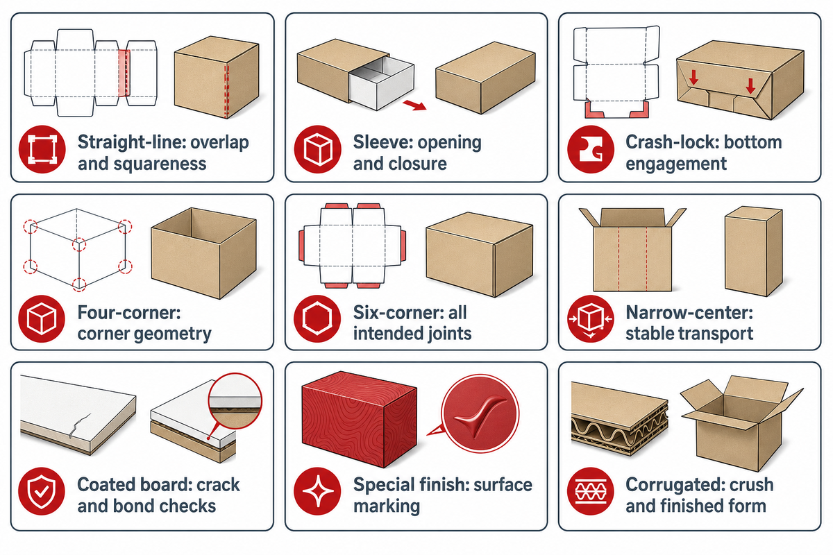 Match folding checks to the carton; evidence-based editorial synthesis of the section sources.