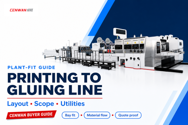 Printing Die Cutting Folding Gluing Line: Will It Fit?